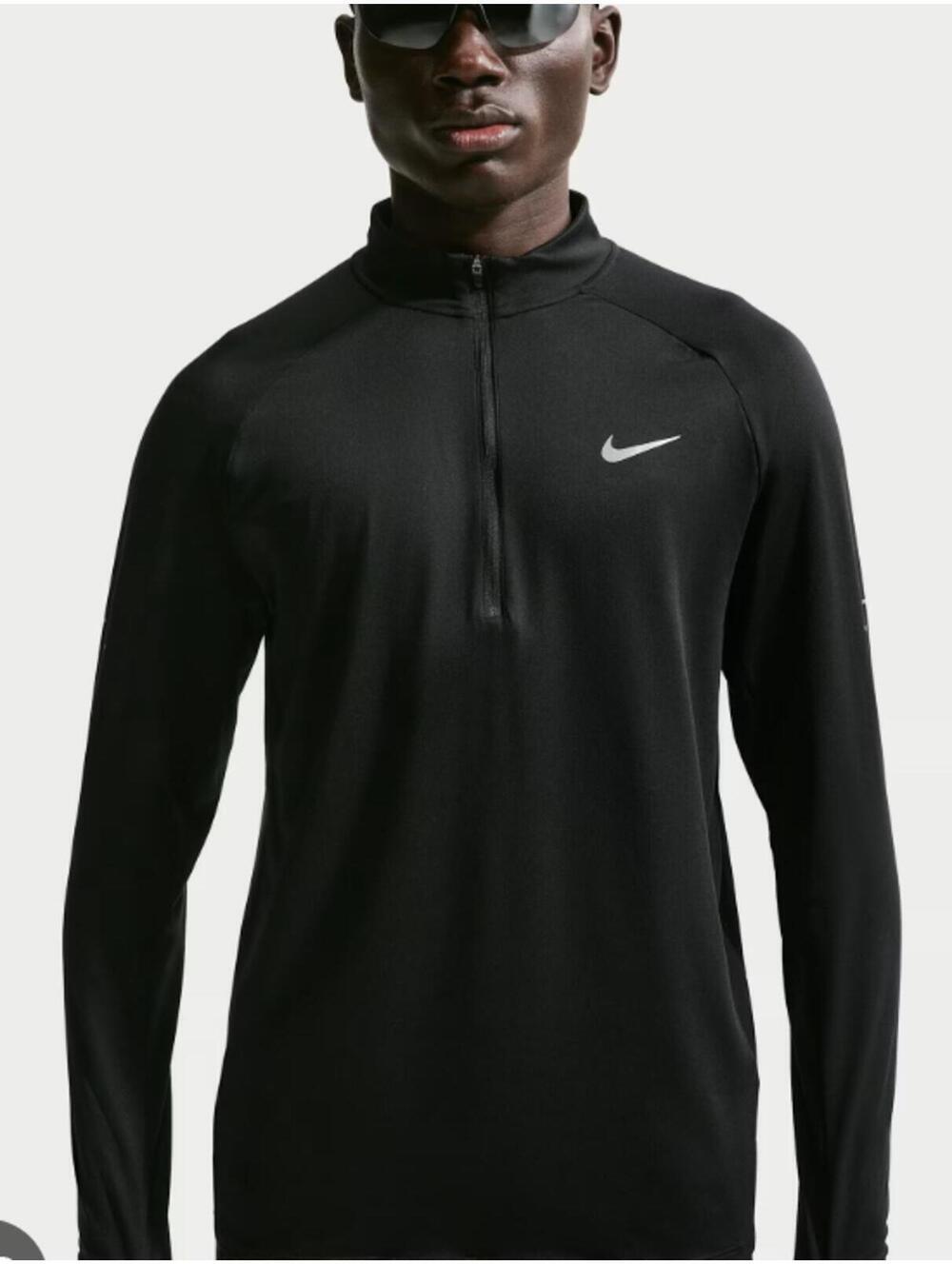 NIKE Dri-Fit 1/2 Zip Element Pull-Over, Size Men's Large